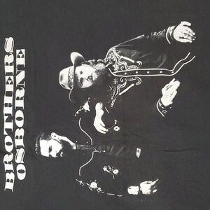 Brothers Osborne World Tour 2018-2019 Men's Black Shirt, Size Large